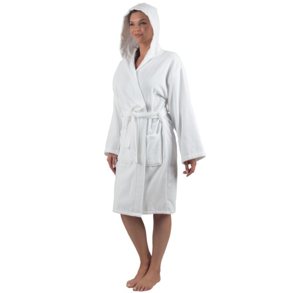 Alpine Swiss Stacy Women Hooded Bathrobe Cotton Terry Cloth Robe for Women Super